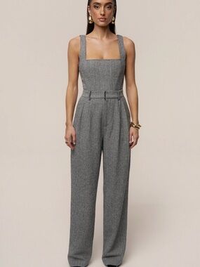 JLUXLABEL Herringbone Trousers